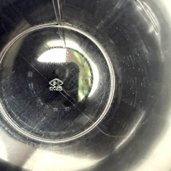 Vintage Tea Tin | Blue & White Floral Metal Lidded Storage Container | Cylinder - Picture 6 of 9